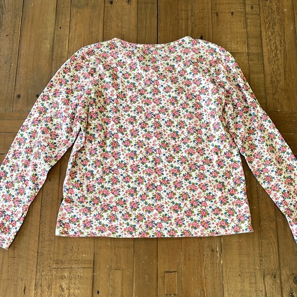 Mini Boden floral flip sequin house long sleeve tee - Picture 5 of 5